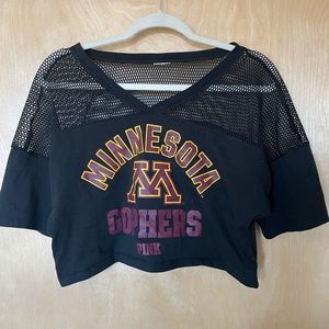 U of Minn. VS Pink cropped top